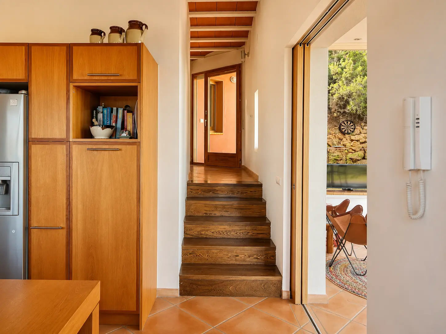 Interior stairs and hallway