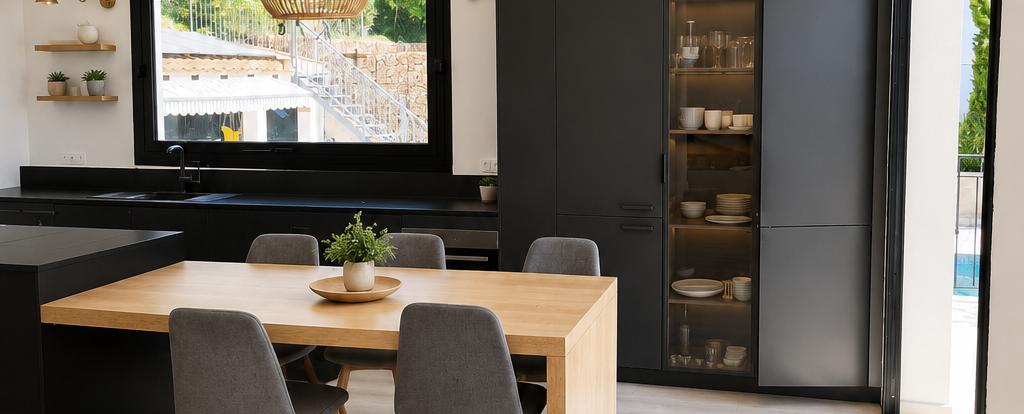 Dining and kitchen