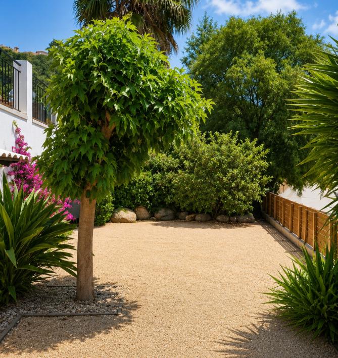 Private garden of the villa